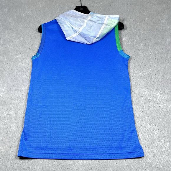 Nike Sleeveless Hoodie Boys Youth Size X-Large Mesh Blue White DD2741-402 - Picture 8 of 12